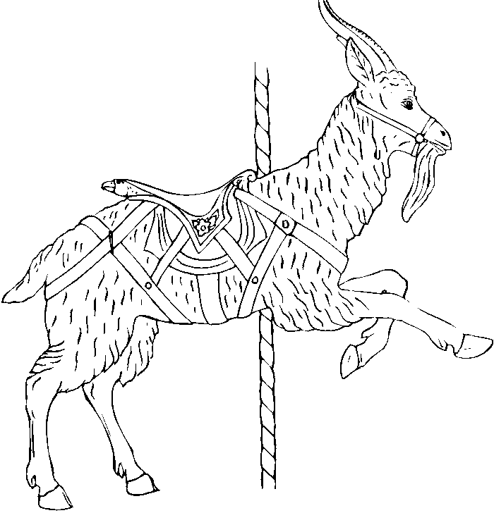 carousel horse coloring pages - photo #25