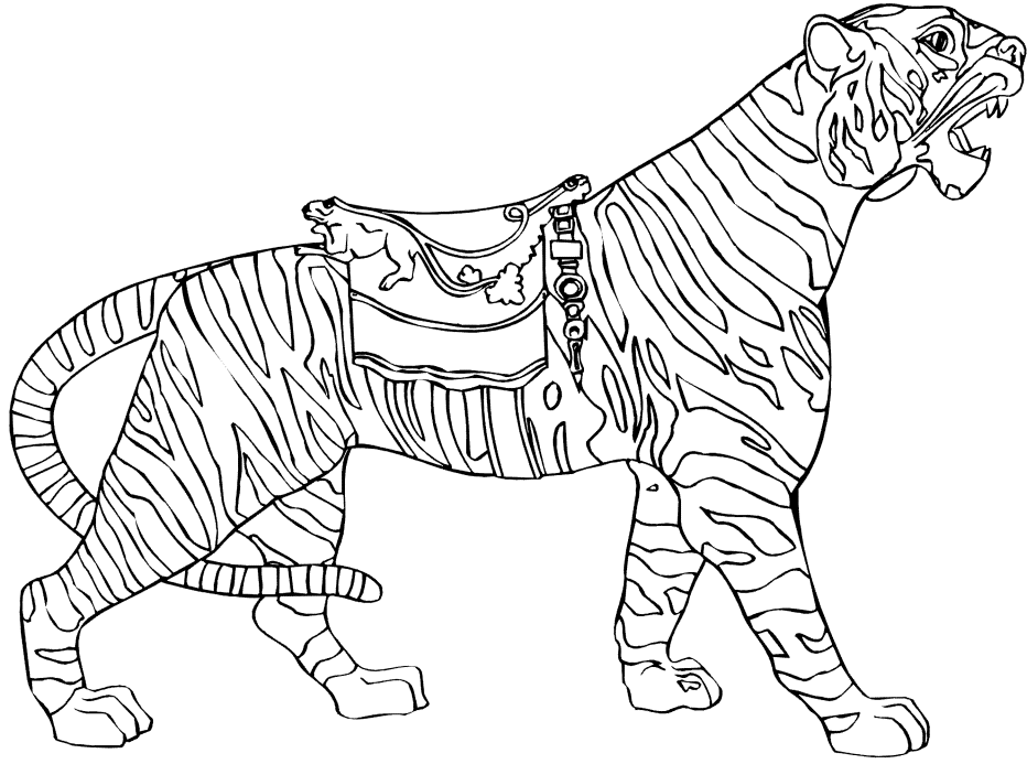 carousel horse coloring pages - photo #32