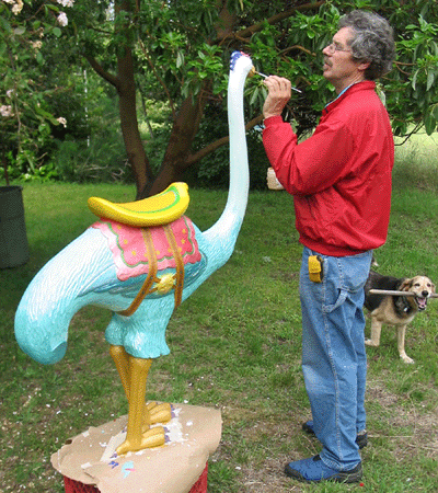 William with Francis and Emu late-1990's